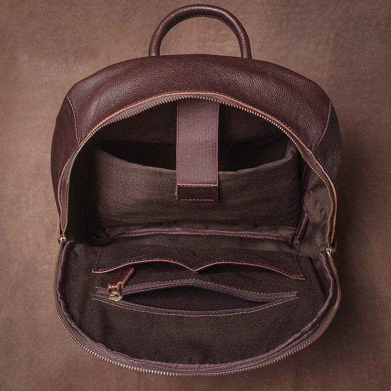 GURO Higher Quality Genuine Leather Backpack Mens Commute Business Travel Bag Women y Cowhide Schoolbag Office Laptop Bags y260615 - view 6