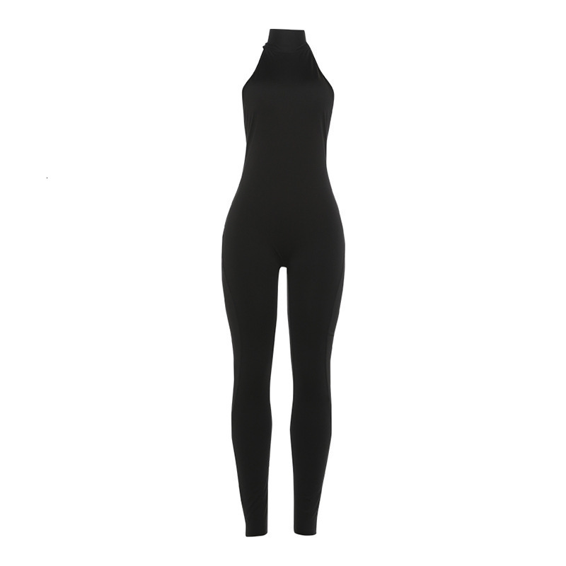 K25Q86713 Spring 2026 Sexy Girl Backless Halter Neck ButtLifting Tight Jumpsuit Womens Clothing y250912