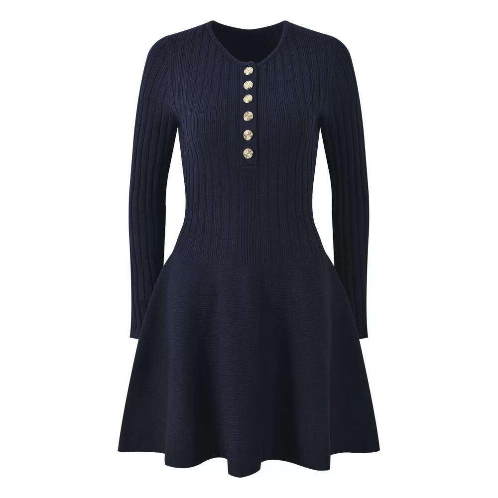 Luxury Designer Maje Women Sleeveless Square Neck Knit A Line Mini Dress Slim Waist Flared Hem Elegant Office Wedding Daily Office Lady - view 7