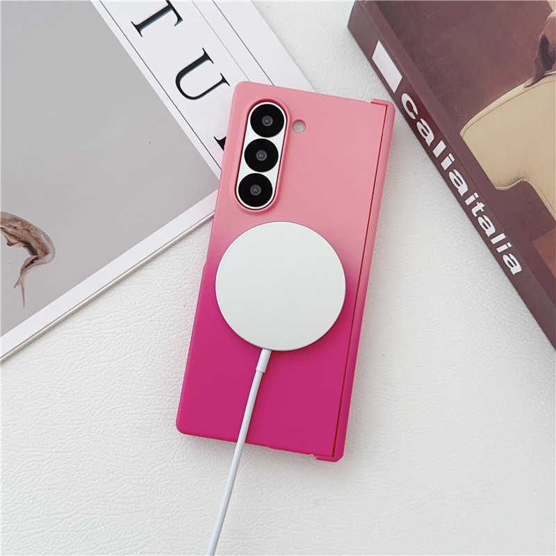 Soft Liquid Silicone Gradient Magnetic for Samsung Galaxy Z Fold 7 6 5 4 Zfold3 Case For Charging Shockproof Cover H260616