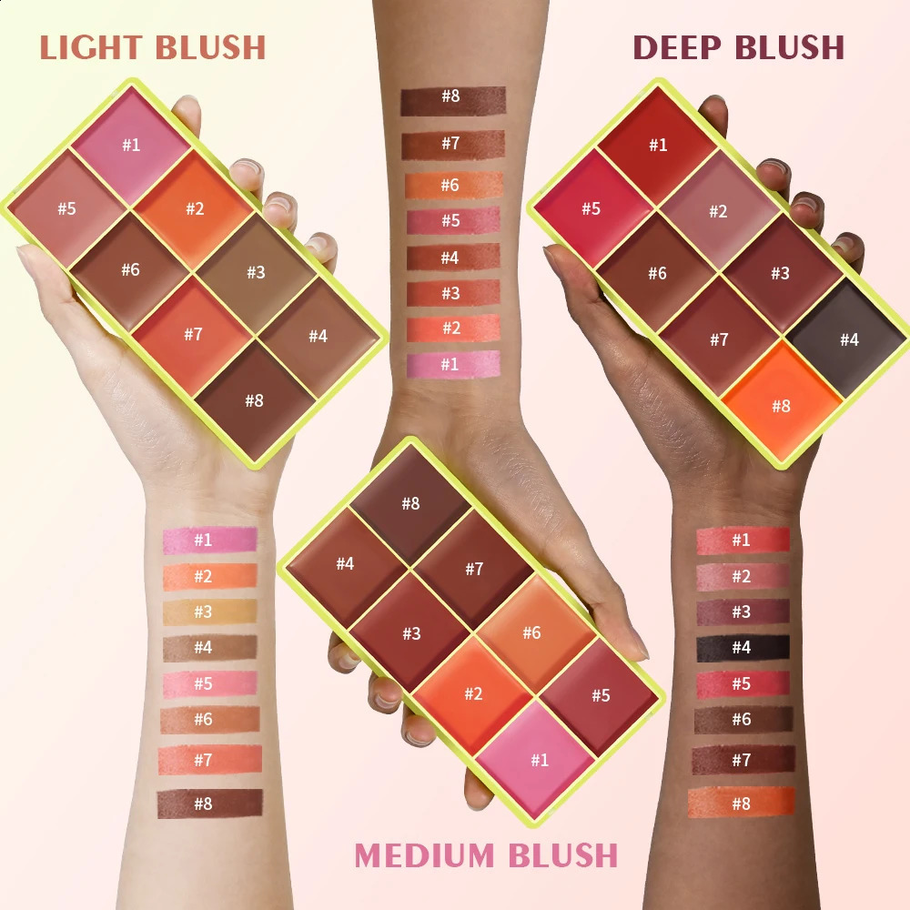 Curve Case Cream Eyebrow Cream Blush Highlighter Palette Matte Shimmer Finishes Shadow Tones Long-Lasting Cosmetics 260612wwBJ - view 4