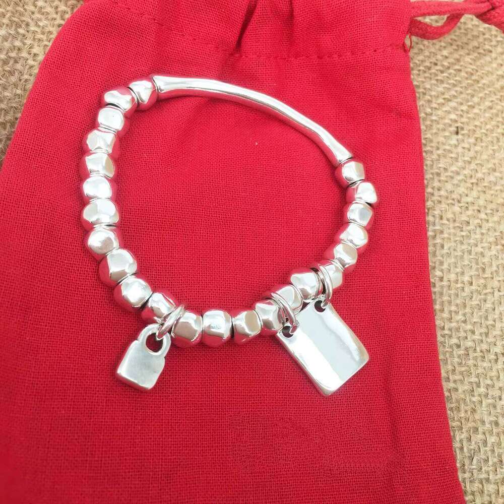 Wholesale U No50 Silver Plated Ball Spanish Design Brand Jewelry Beaded with Crystal Women's Charm Bracelet
