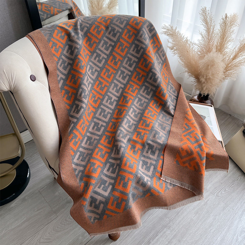 new Luxury Scarves Korean striped color blocked scarf soft and skin friendly autumn and winter daily scarf Free shipping