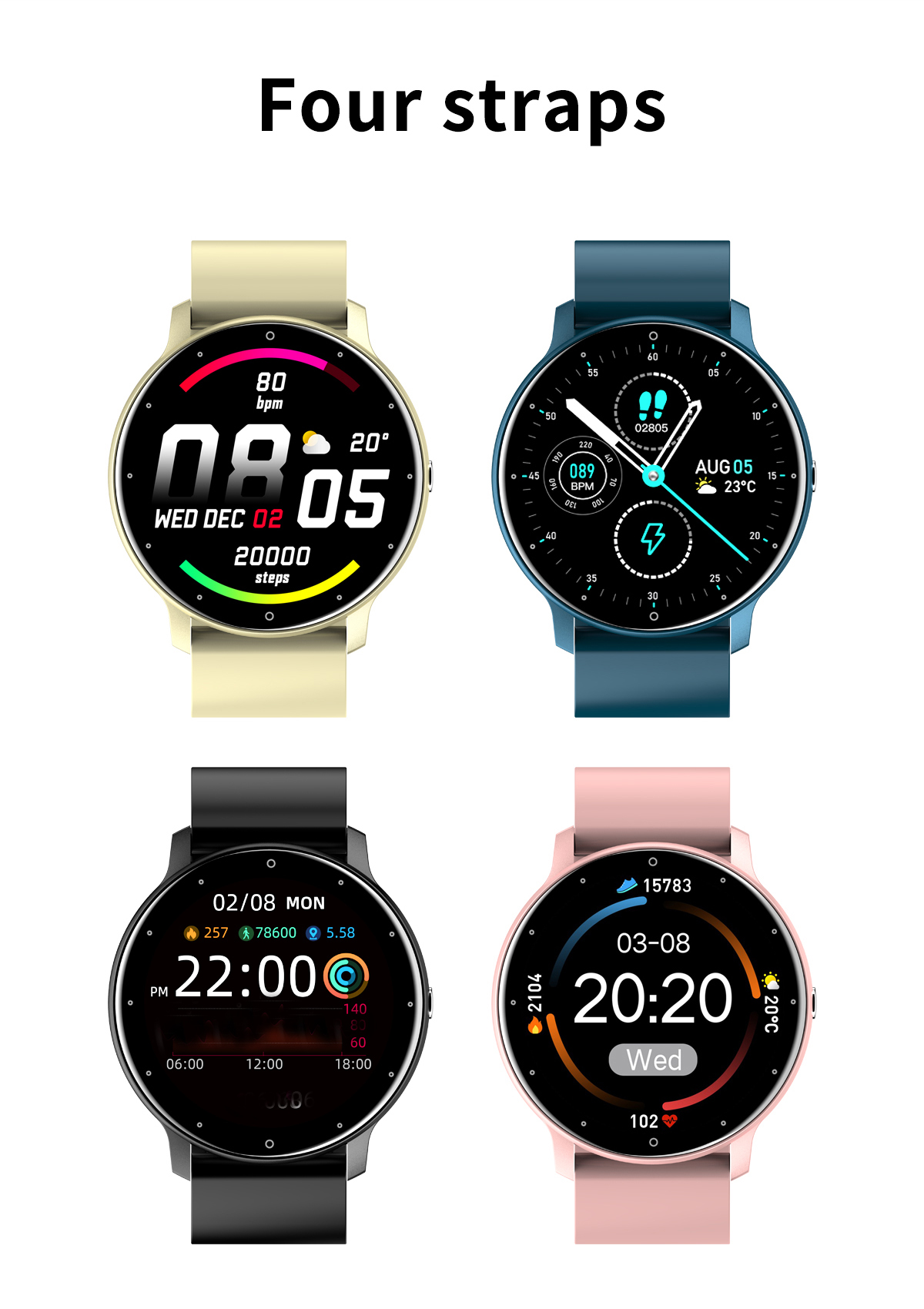 ZL02 Smart Watch Men Full Touch Screen Sport Fitness Watches IP67 Waterproof Bluetooth For Android ios smartwatch Men+box ZL02D