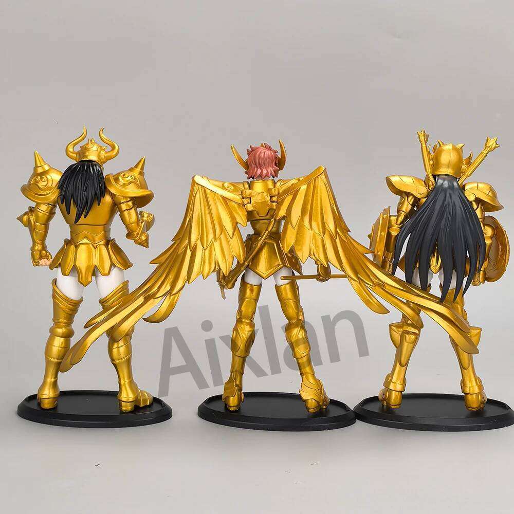 Gold Seiya Saint Sagittarius PVC Action Figure Libra Gemini 18CM Amine Toy Figurine Aixlan 26Y0616 - view 5