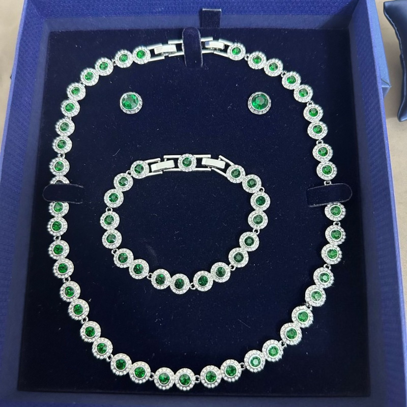 Designer Set Gift Box Packing Rhinestone Necklace Bracelet Earrings Sets Adjustable Jewelry Christmas Valentines Day gifts Top Quality - view 7