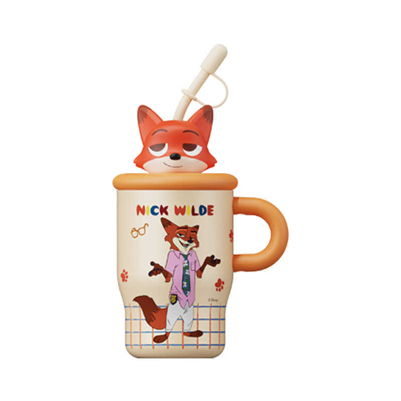 Zootopia Mini Ice Cup for Girls Cute and Stylish Straw Cup Portable Car-Mounted Judy Thermos Cup L260616