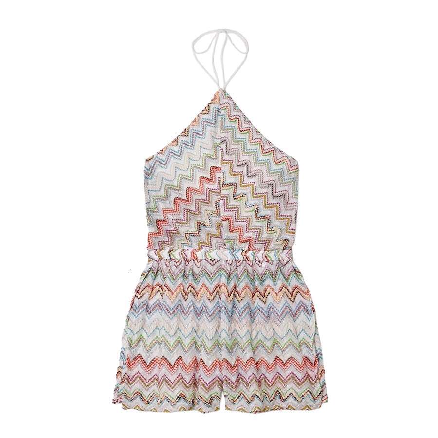 For Beach Resort Luxury Designer Hollow Chevron Knit Maxi Matching Top Women Elegant Sling Bodycon Long Dress Missonii Bikini dress