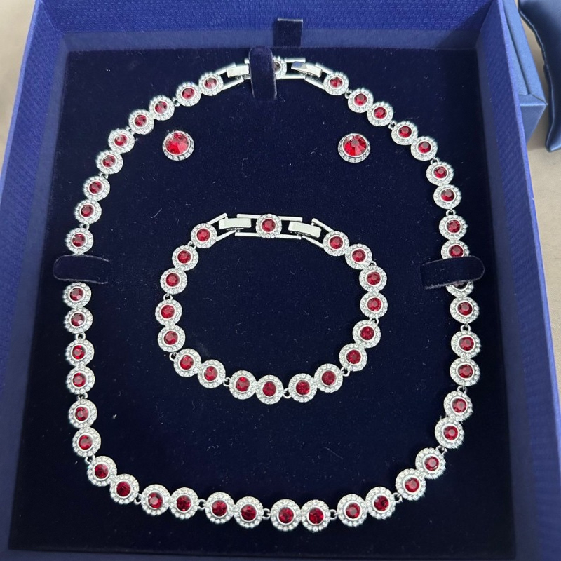 Designer Set Gift Box Packing Rhinestone Necklace Bracelet Earrings Sets Adjustable Jewelry Christmas Valentines Day gifts Top Quality - view 5