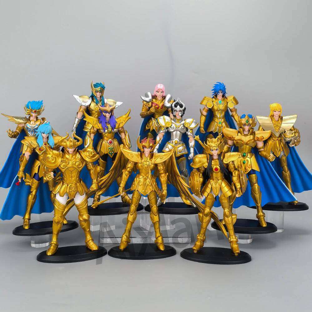 Gold Seiya Saint Sagittarius PVC Action Figure Libra Gemini 18CM Amine Toy Figurine Aixlan 26Y0616 - view 3