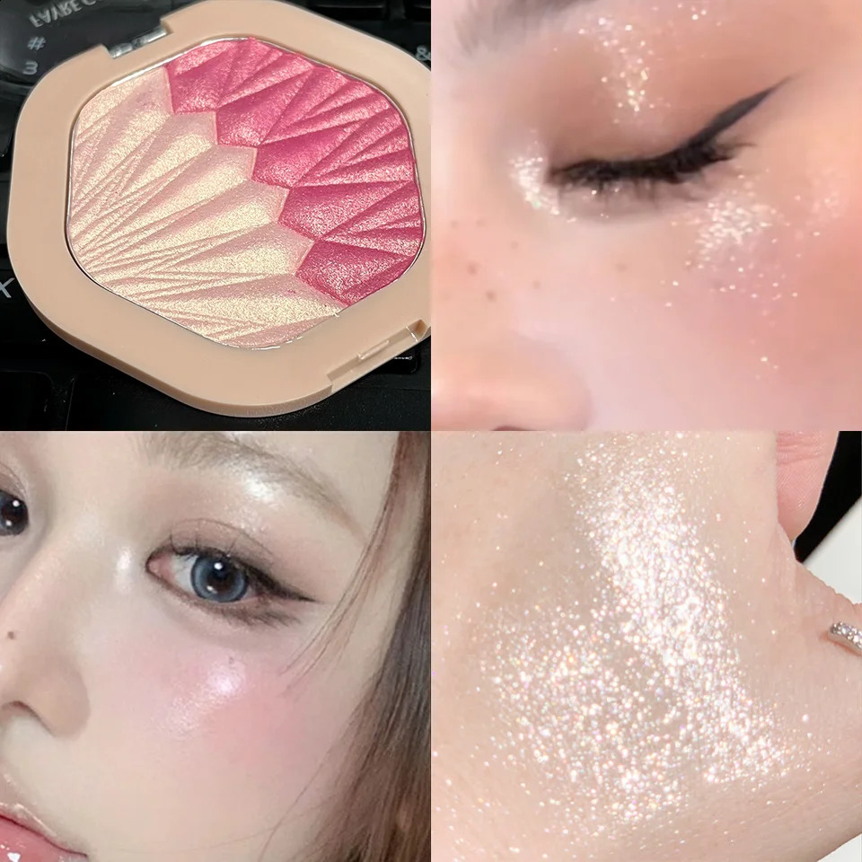 fine shimmer soft mist tipsy blush single color natural eye shadow one plate for multiple uses y260615 - view 3