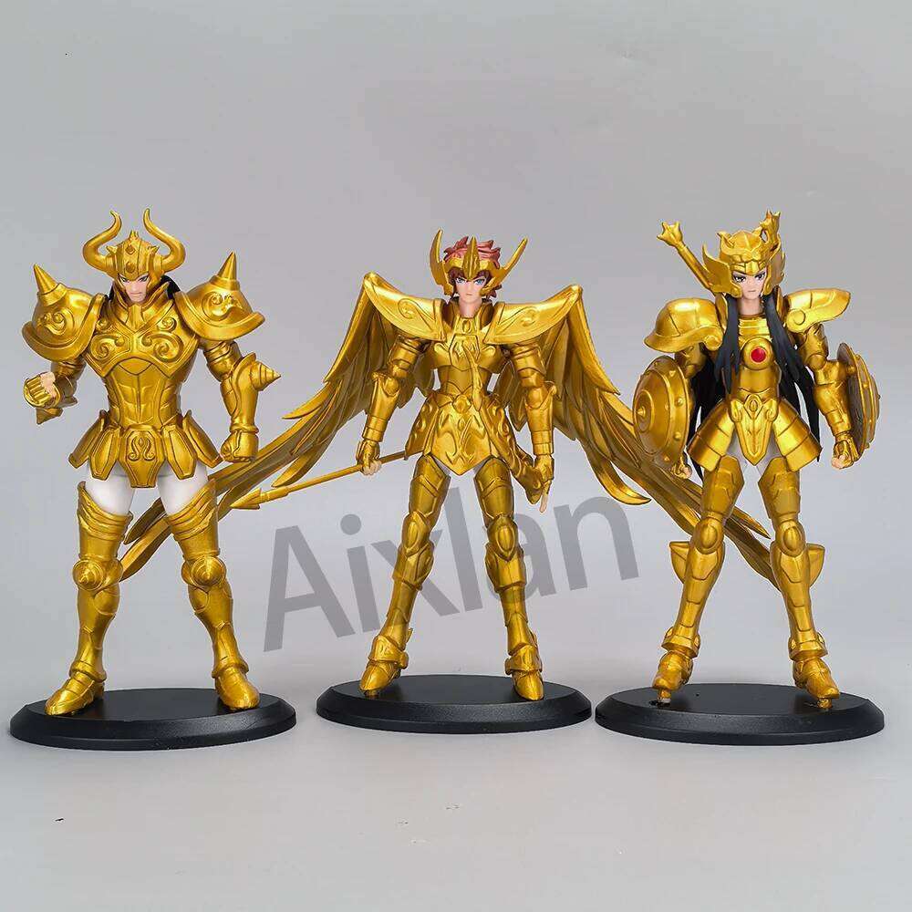 Gold Seiya Saint Sagittarius PVC Action Figure Libra Gemini 18CM Amine Toy Figurine Aixlan 26Y0616 - view 4