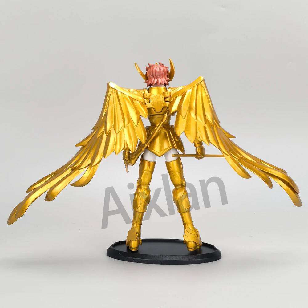 Gold Seiya Saint Sagittarius PVC Action Figure Libra Gemini 18CM Amine Toy Figurine Aixlan 26Y0616 - view 7