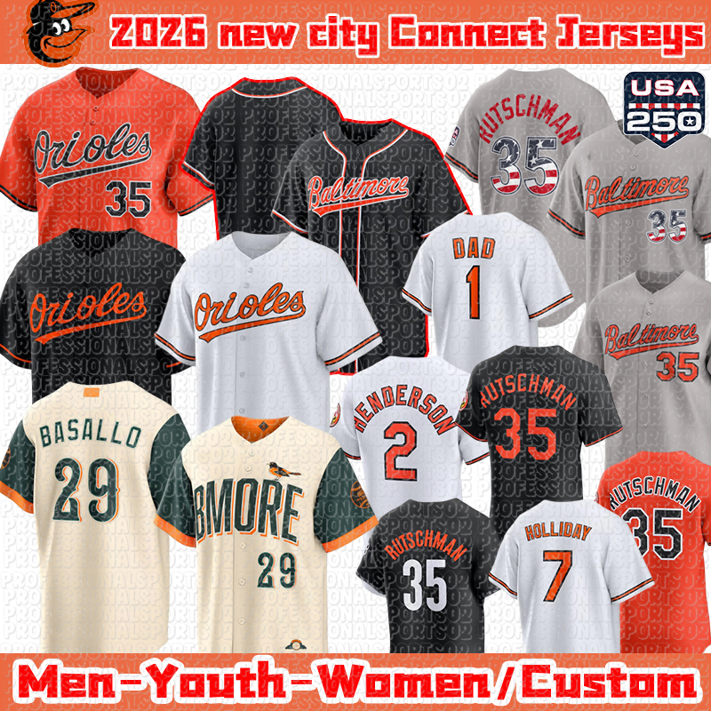 Baltimorecity orioles jersey Adley Rutschman Gunnar Henderson Cionel Perez #30 Rodriguez 2026 city custom Baseball Jerseys