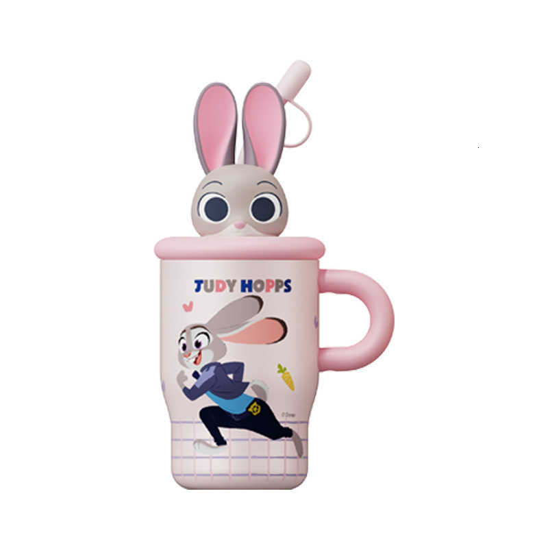 Zootopia Mini Ice Cup for Girls Cute and Stylish Straw Cup Portable Car-Mounted Judy Thermos Cup L260616