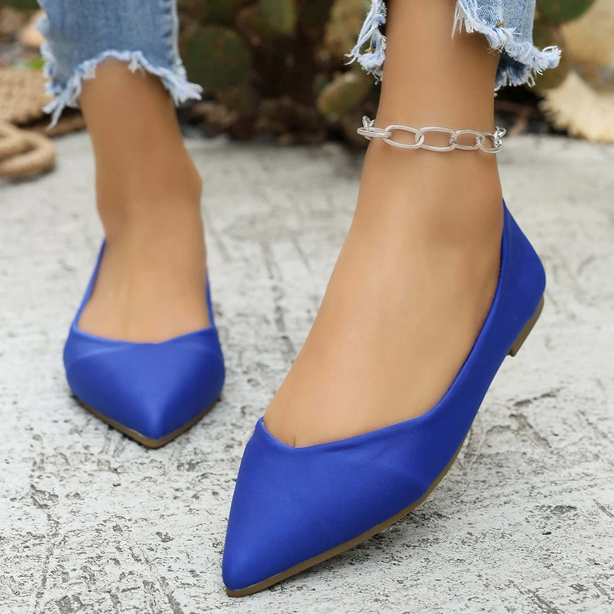 2026 Summer Womens Ballet Loafers Elegant ner Party Pointed Toe Comfortable Flat Shoes Casual 260626 - view 5