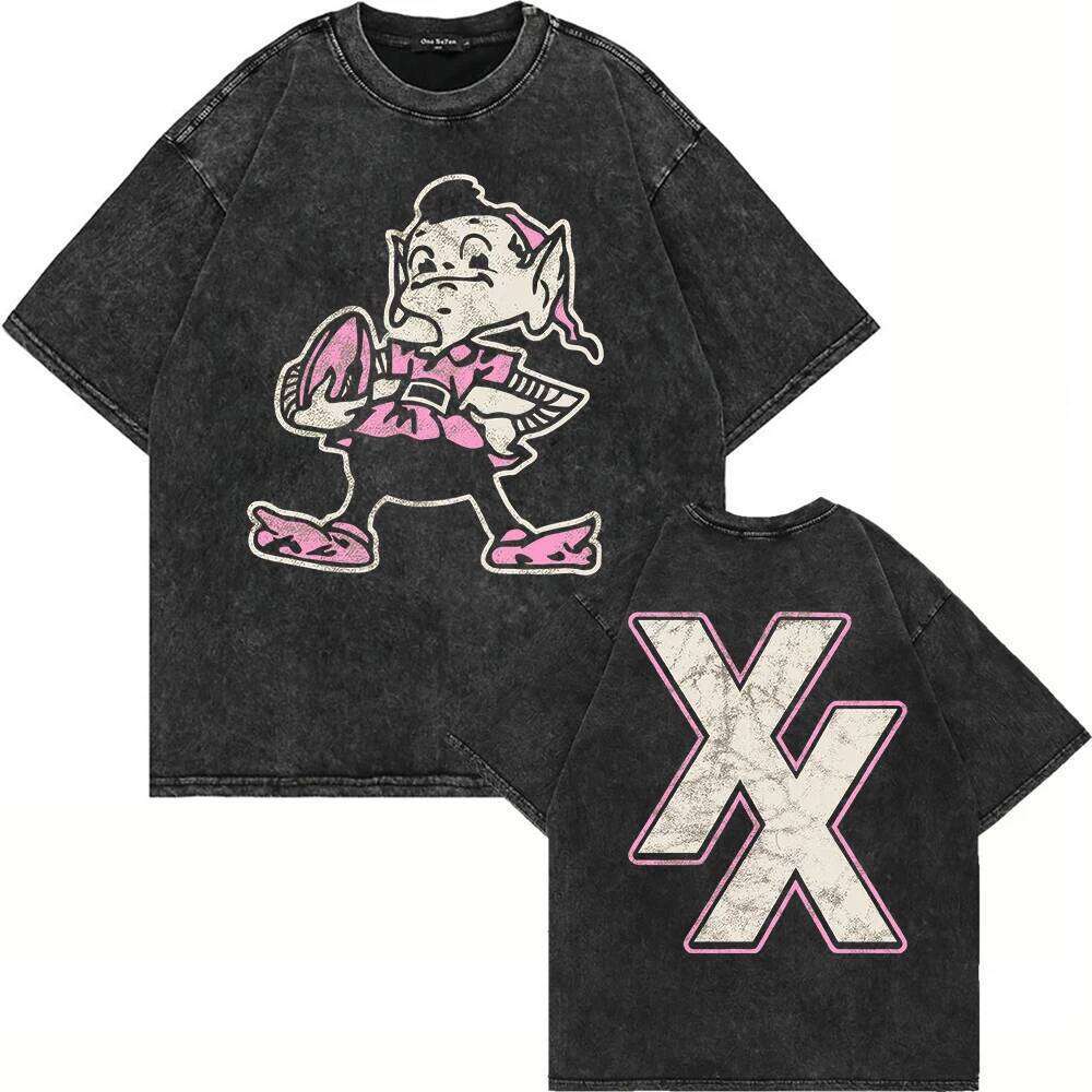 100% Cotton Vintage Washed Mgk The Lost Americana Tour 2026 Tshirt Men Machine Gun Kelly Fix Ur Face Loose Acid Wash Tees Shirts W260616