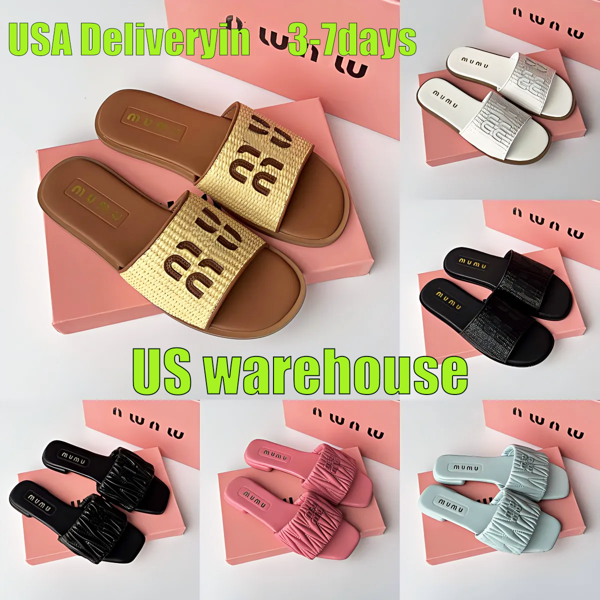 Designer sandals slippers high-quality flat slippers luxurious summer cool flip flops women's fashionable beach sandals sizes AAAA 35-41