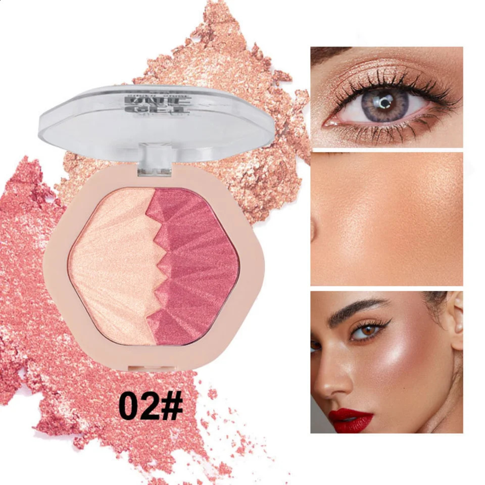 fine shimmer soft mist tipsy blush single color natural eye shadow one plate for multiple uses y260615 - view 5