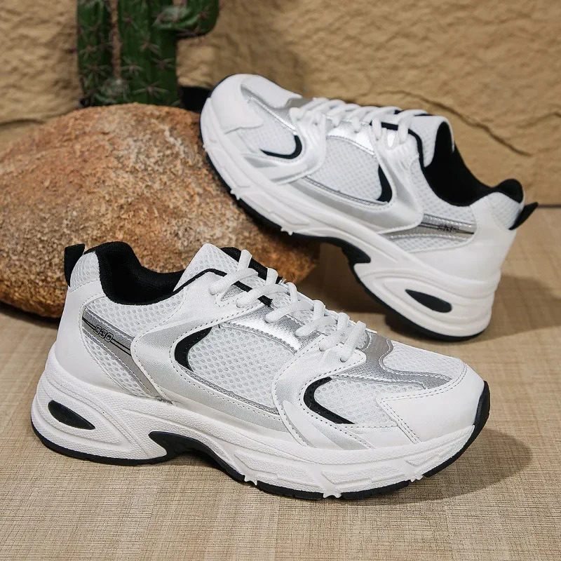 Womens Breathable Mesh Sports Shoe Are Lightweight Comfortable Low Tie Casual Running Round Toe Sports Shoes for Outdoor Hiking 260615 - view 5