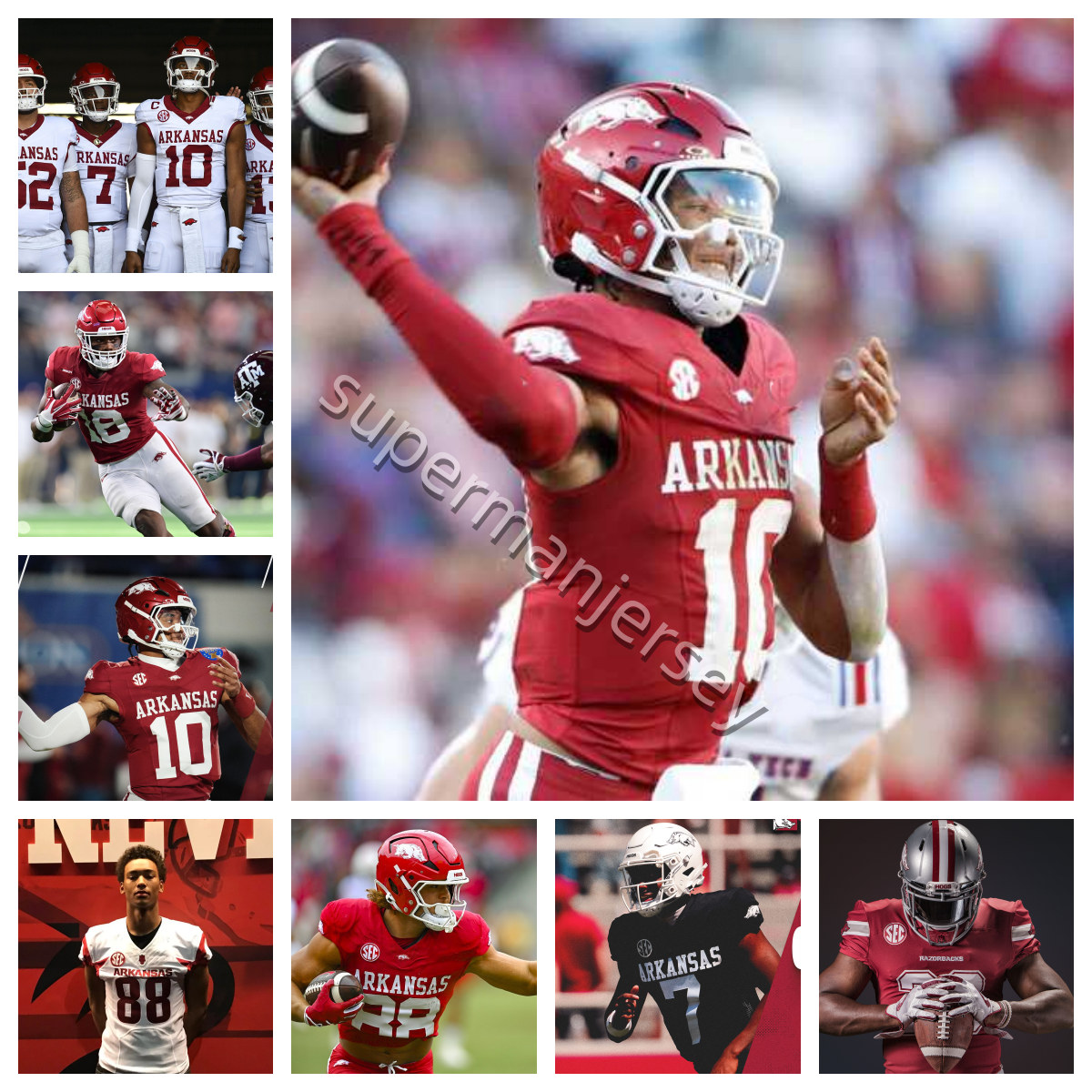 2026-27 Maglia Da Calcio Arkansas Taylen Green Braylen Russell Courtney Crutchf…