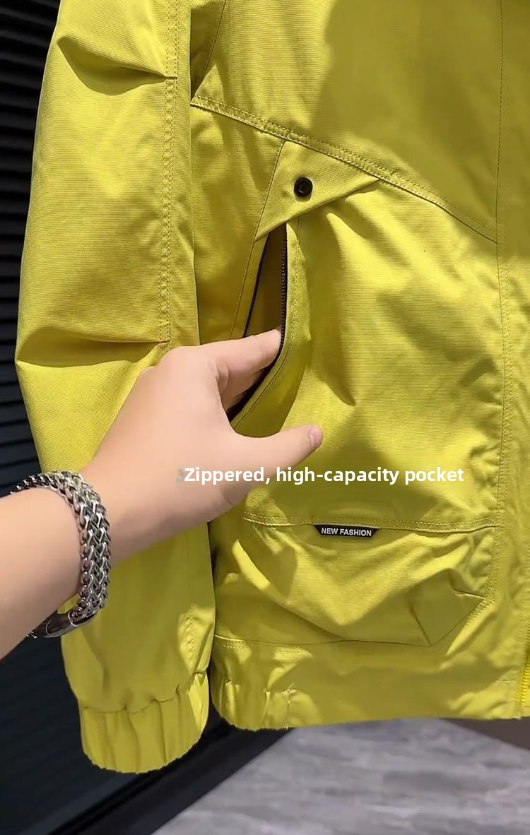 Designer Windproof Jacket Luxury Men's Spring Outdoor Sports 2026 New Fashion Loose Multifunctional Youth Workwear Casual High end Top - view 7