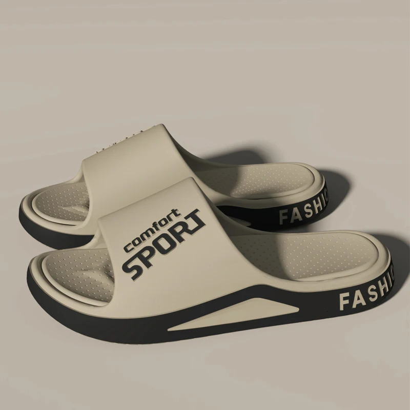 Fashion Mens Sandals Summer EVA Comfortable Anti-Slip Soft Soles House Slippers for Indoor Outdoor Wear Breathable Shower Slide 260625 - view 5