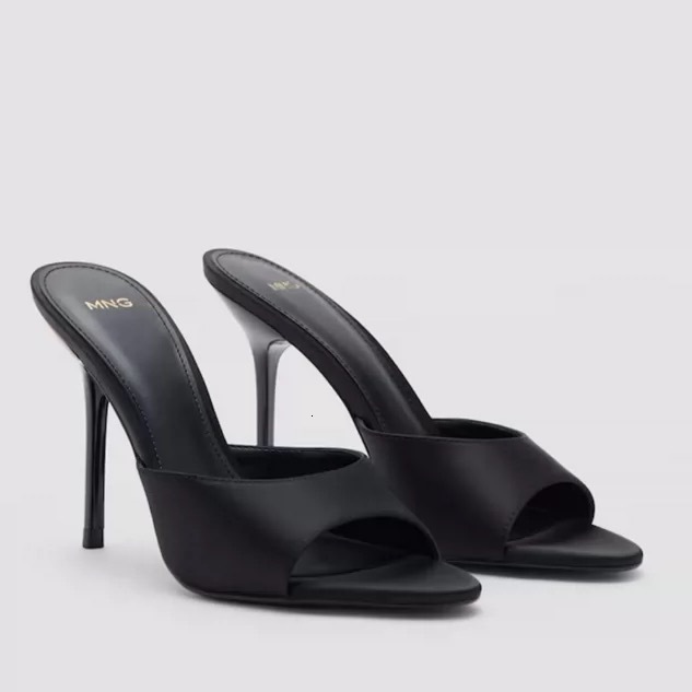 Designer shoe Spanish foreign trade 2026 summer new women's sandals pointed toe open-toe mules high-heeled stiletto shoes for women