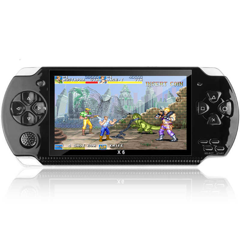 Upgraded X6 Foreign Trade Portable PSP Game Console - 4.3-inch color screen - 128-bit arcade - GBA children's toy - FC handheld consoleT260316