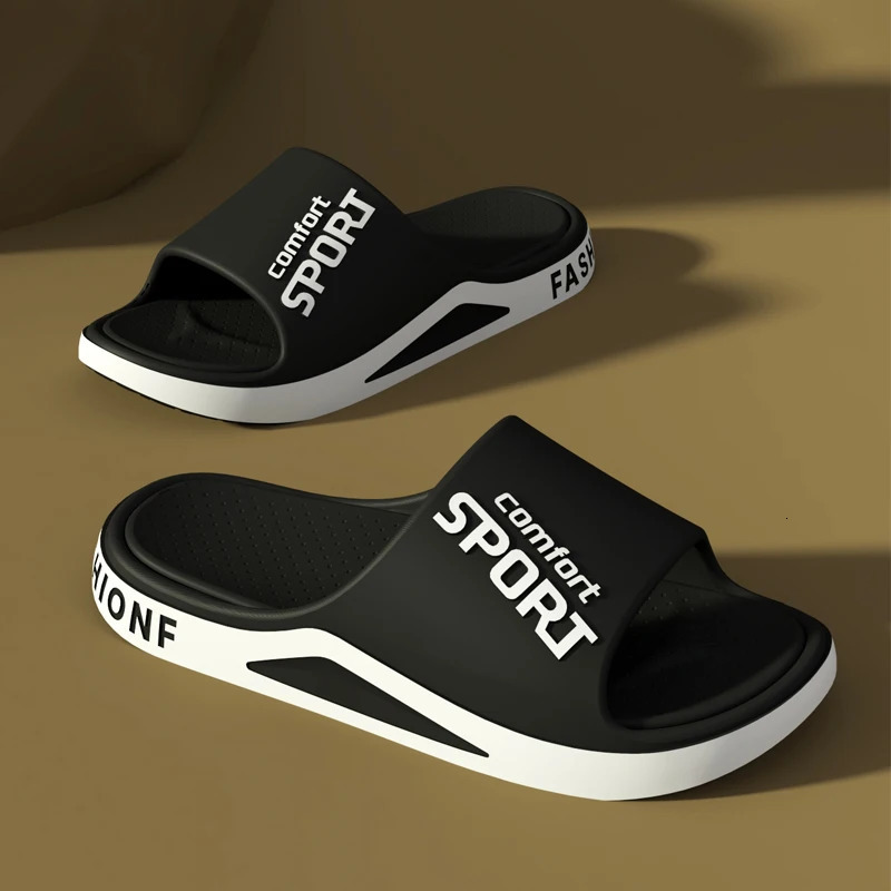 Fashion Mens Sandals Summer EVA Comfortable Anti-Slip Soft Soles House Slippers for Indoor Outdoor Wear Breathable Shower Slide 260625 - view 3