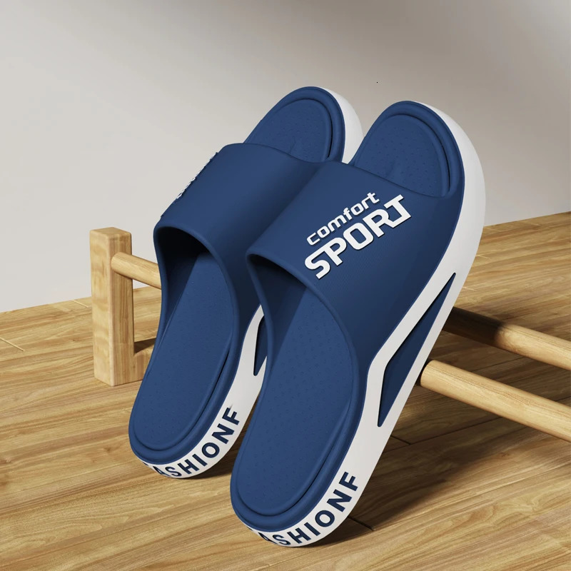 Fashion Mens Sandals Summer EVA Comfortable Anti-Slip Soft Soles House Slippers for Indoor Outdoor Wear Breathable Shower Slide 260625 - view 4