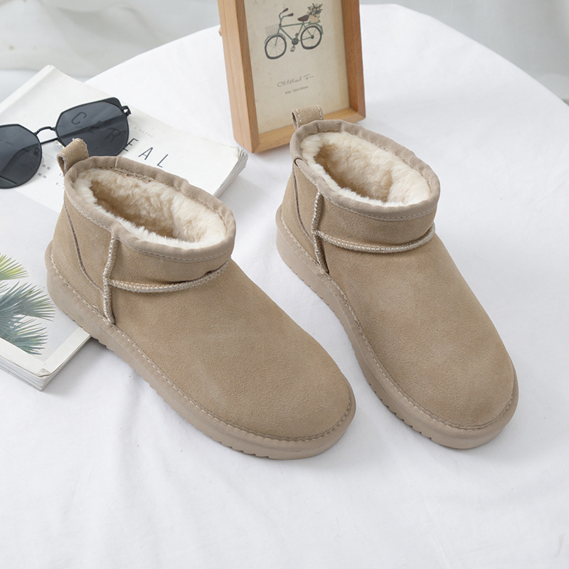 Hot winter fleece keep warm designer snow boots anti slip trend classic and fashionable cotton shoes for women - view 7