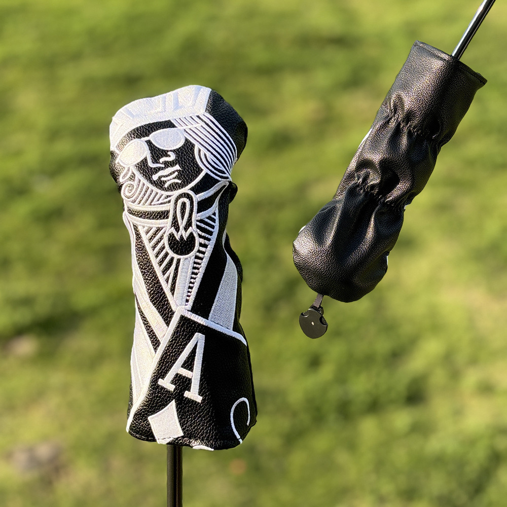 Kings and queens and knights Golf Club Wood Headcovers Driver Fairway Woods Hybrid Cover Pographing in kind fast delivery 250918