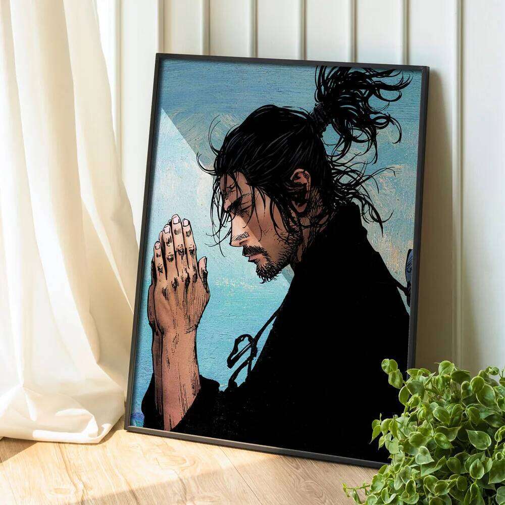 Vintage Japanese Anime Manga Miyamoto Musashi Vagabond Bushido Warrior Art Poster Canvas Painting Wall Prints Picture Home Decor 26Y0617 - view 5