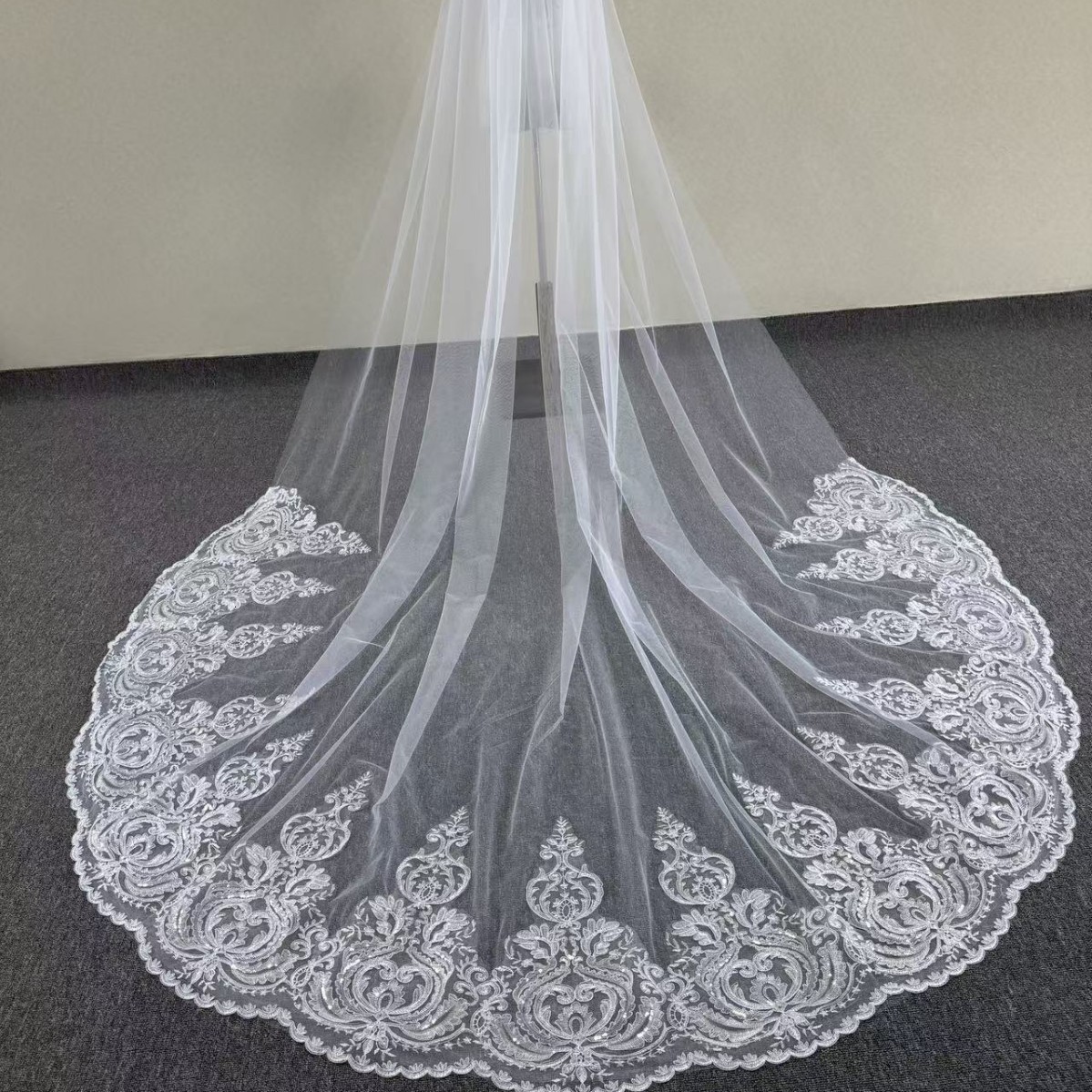 Arrival White Ivory Cathedral Wedding veil Bride Wedding accessoires de mariage Boda Voile de mariee Bridal veils250122