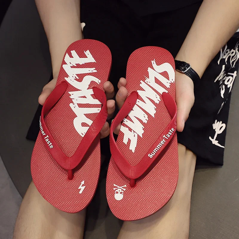 Flip-flops Mens Summer Soft Sole Non-slip Flip-flops Youth Leisure Beach Sandals Sandalias De Fiesta Elegantes 260625 - view 5
