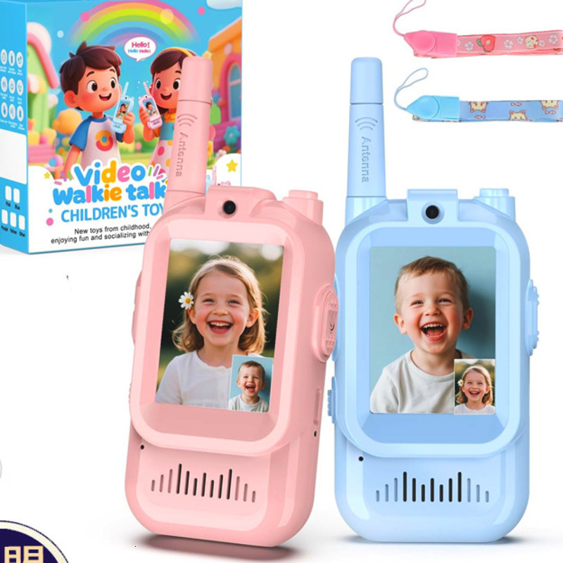 Kids Walkie Talkie Rechargeable 600mAh 3km Radio Transceiver Interphone Children Toys Birthday Gifts For Boys Girls 260317
