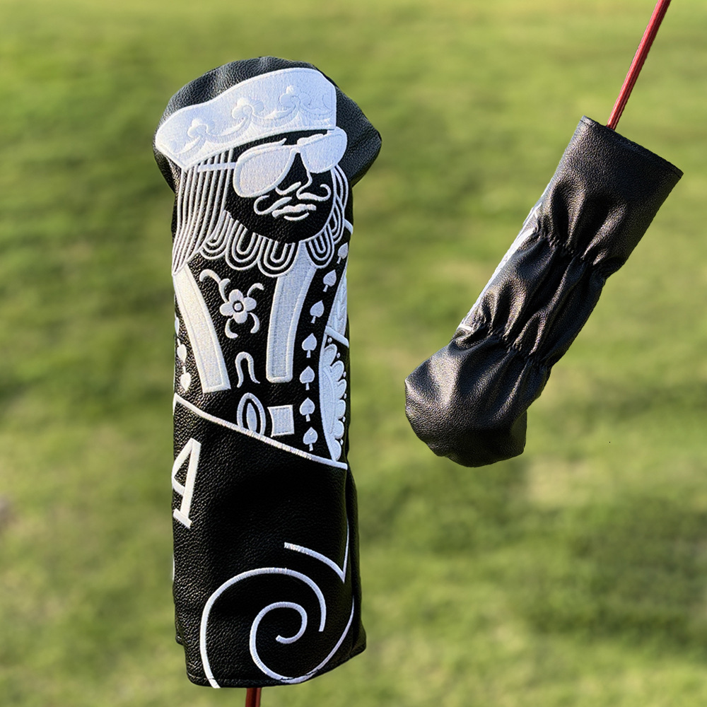 Kings and queens and knights Golf Club Wood Headcovers Driver Fairway Woods Hybrid Cover Pographing in kind fast delivery 250918