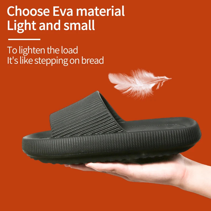 Slippers men wear thick-soled non-slip summer quarters bathroom shower Eva sandals 260625 - view 5