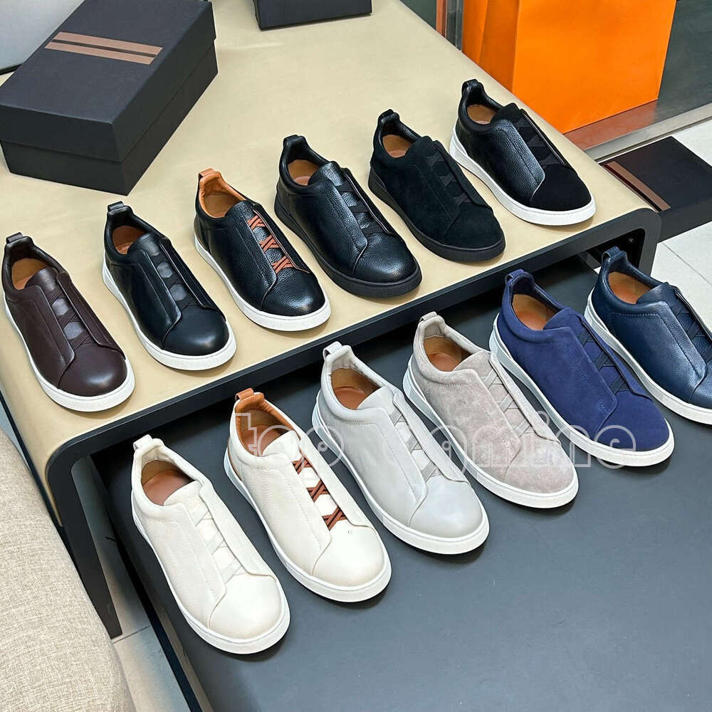 Alta QualitÃ Ermenegildos Secondskin Scarpe Da Ginnastica In Vera Pelle Stitch …