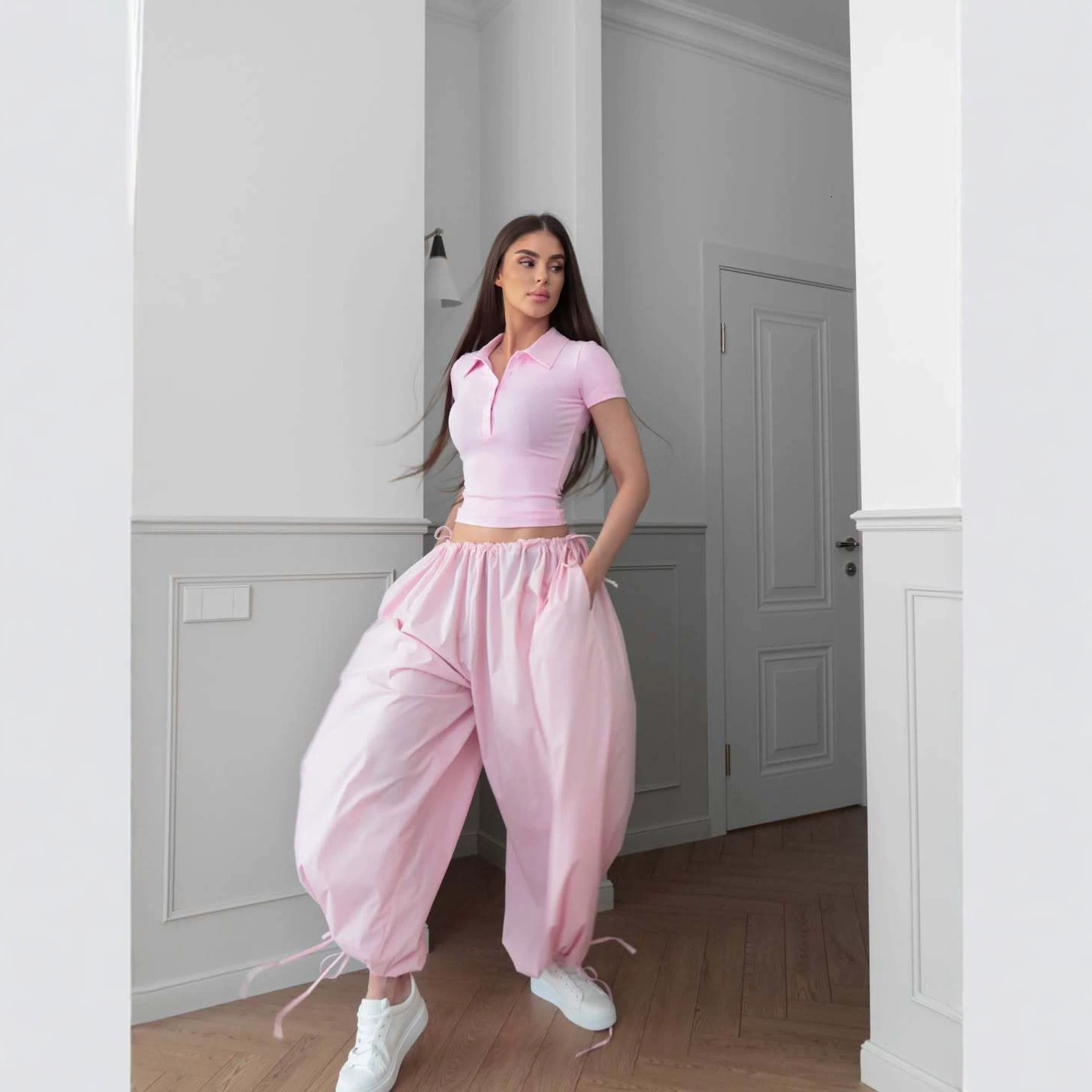 Women's Pants Capris Sweetown Cut Out Low Waist Bandage Hippie Joggers Women Y2K Streetwear High Street Baggy Cargo Pants Korean Fashion Techwear