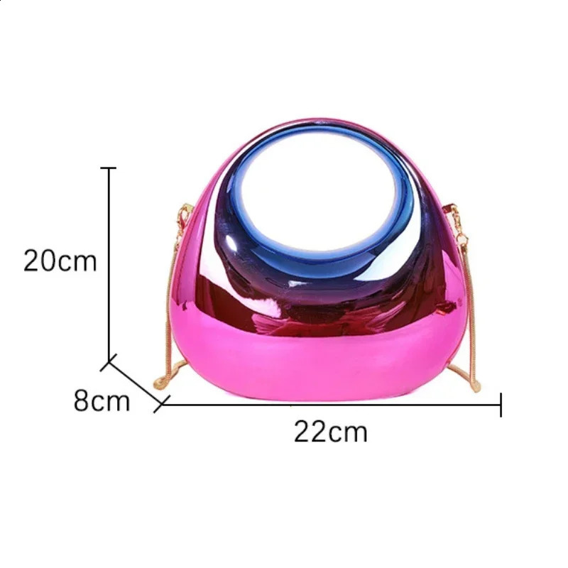 Evening Clutch Clear Acrylic Women Handbags Fashion Shoulder Bag Half Moon Wedding Purses Party Tote Ladies a260625 - view 7