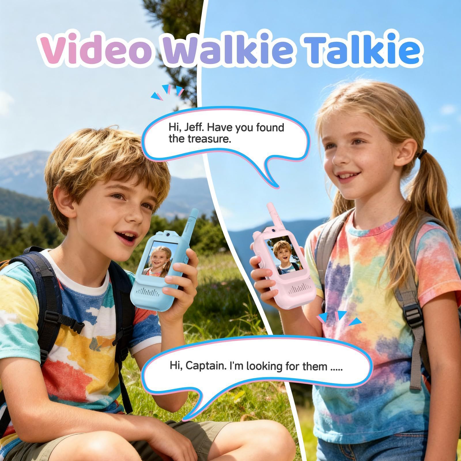 Kids Walkie Talkie Rechargeable 600mAh 3km Radio Transceiver Interphone Children Toys Birthday Gifts For Boys Girls 260317