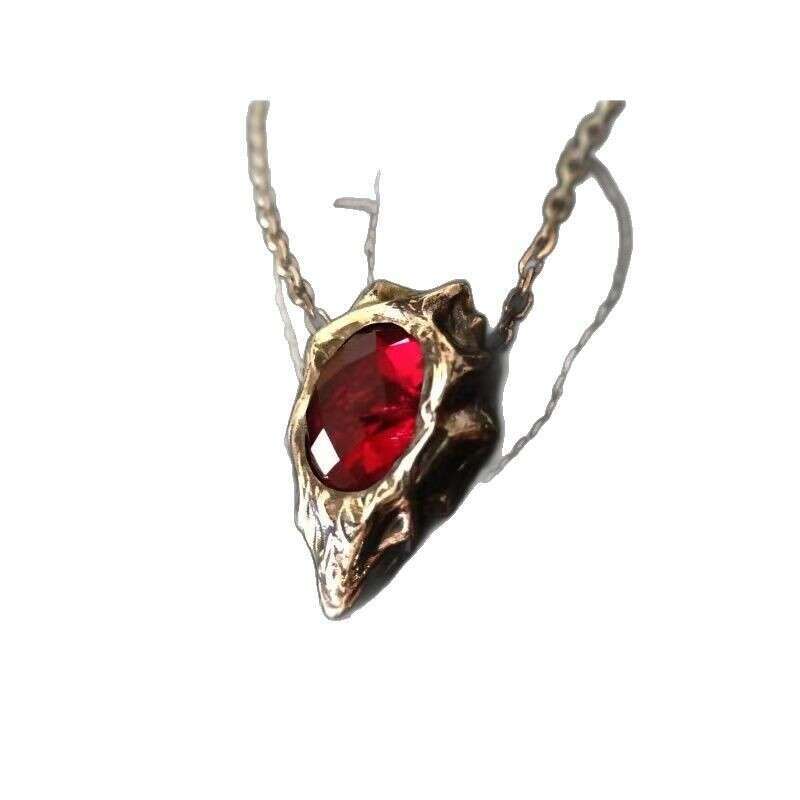 Minimalist Pendant Necklace Tiny CZ Crystal 18K Gold Plated Women Daily Original Devil May Cry Dante's Talisman Pendant Necklace Retro Uniqu - view 6
