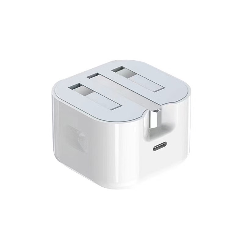 UK Standard Plug 25W USB-C Power Delivery Rapid Charging Adapter for Apple Devices
