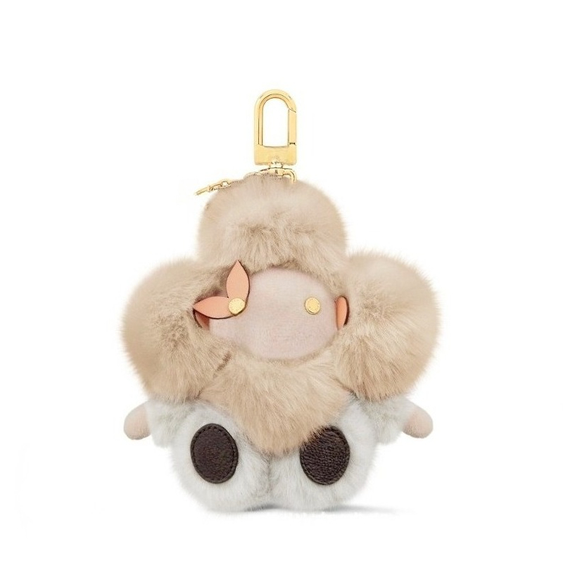 Cute Plush Keychain Designer Plush Doll Pendant Fluffy Ball Luxury Bag Accessory