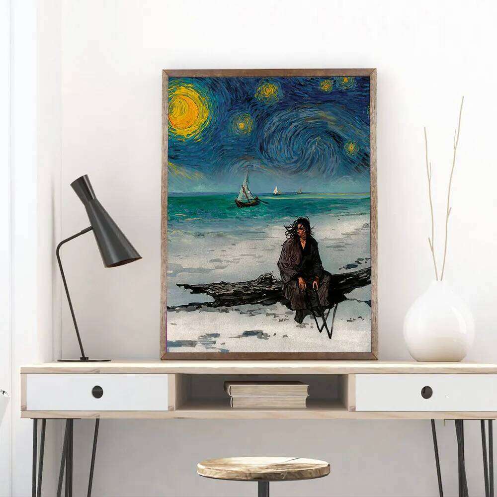 Vintage Japanese Anime Manga Miyamoto Musashi Vagabond Bushido Warrior Art Poster Canvas Painting Wall Prints Picture Home Decor 26Y0617 - view 3
