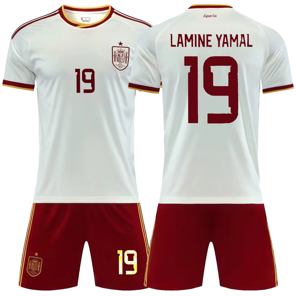 Spain Jersey Set World Cup 2026 T Shirt Lamine Yamal 19 National Team Sports T-shirt Spanish Jersey Set Football Stars Men Women Short Sleeves Tshirt 