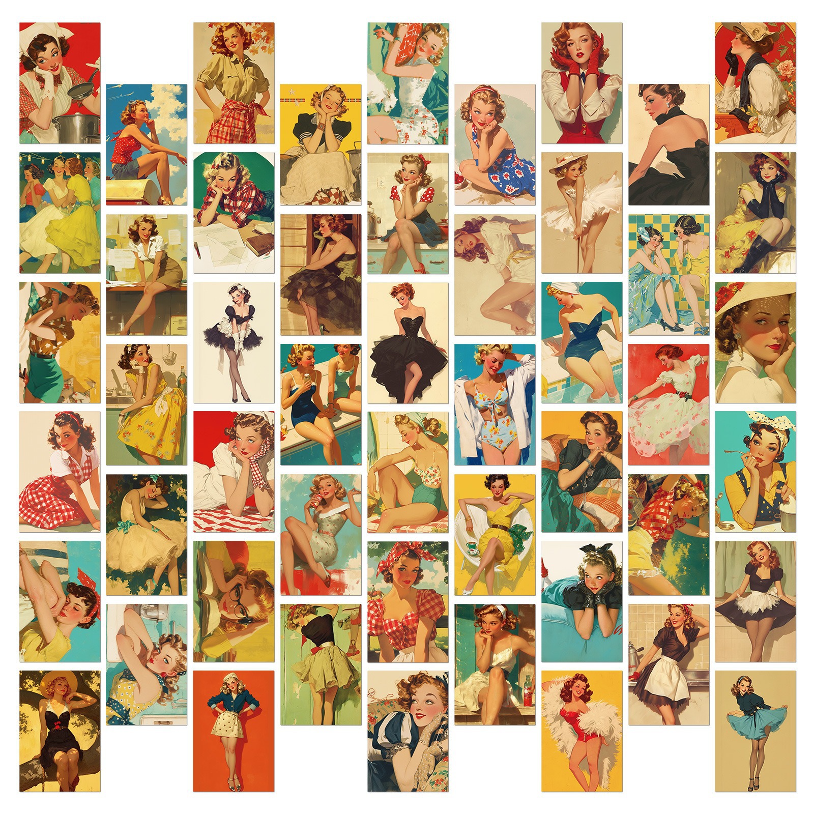 25pcs/Set Sexy Personality World War II Girl Stickers Motorcycle Chidren Toy Waterproof Sticker For Suitcase Laptop Bicycle - view 8