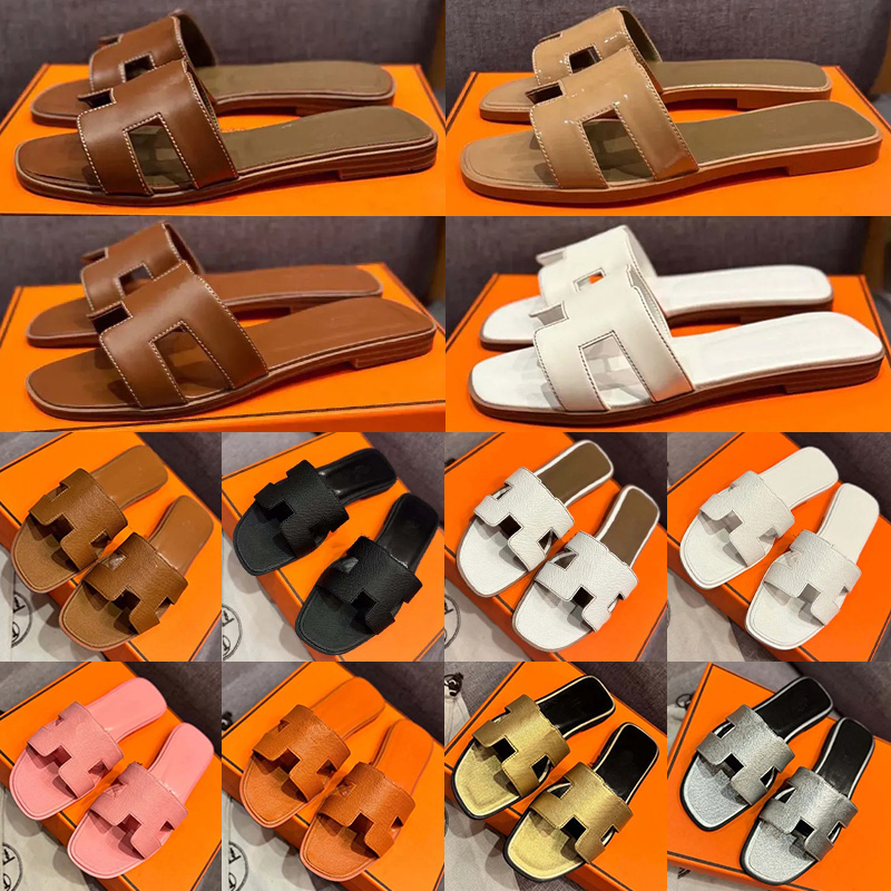 Women Slip On Strap Flat Slide Sandals Open Toe Soft Leather Casual Slide Slippers Suitable for Beach Shopping Holiday Indoor Outdoor Multiple Color Choices